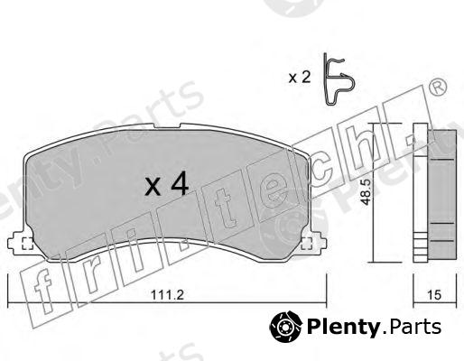  fri.tech. part 257.0 (2570) Brake Pad Set, disc brake