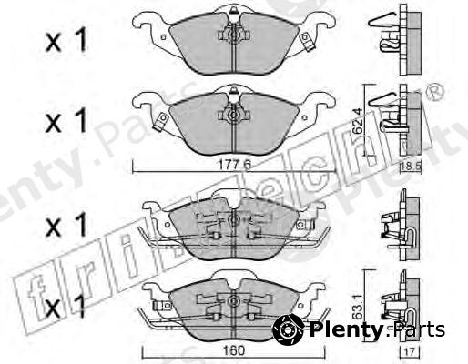  fri.tech. part 266.0 (2660) Brake Pad Set, disc brake