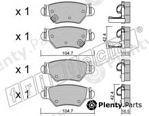  fri.tech. part 268.0 (2680) Brake Pad Set, disc brake