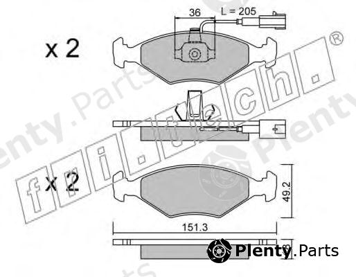  fri.tech. part 282.0 (2820) Brake Pad Set, disc brake