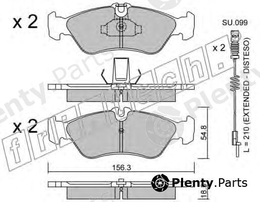  fri.tech. part 320.0W (3200W) Brake Pad Set, disc brake