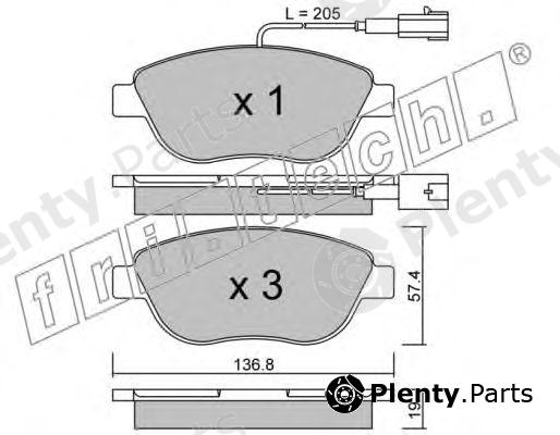  fri.tech. part 331.0 (3310) Brake Pad Set, disc brake
