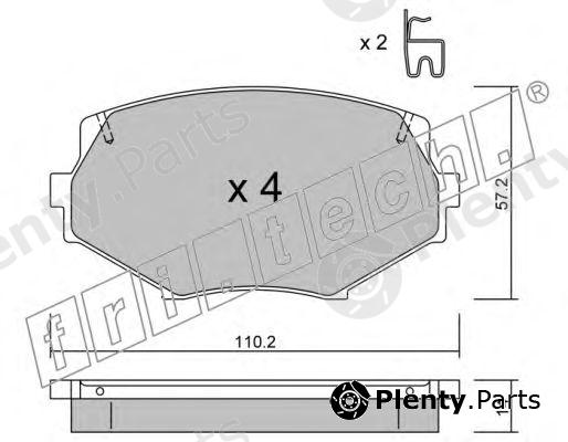  fri.tech. part 488.0 (4880) Brake Pad Set, disc brake