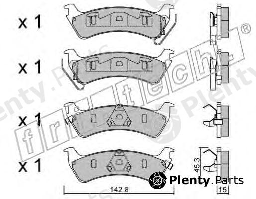  fri.tech. part 543.0 (5430) Brake Pad Set, disc brake