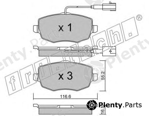  fri.tech. part 544.1 (5441) Brake Pad Set, disc brake