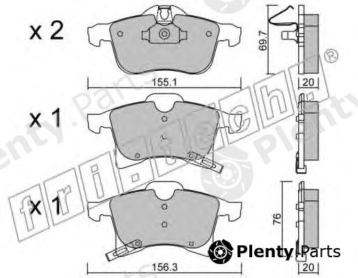  fri.tech. part 555.0 (5550) Brake Pad Set, disc brake
