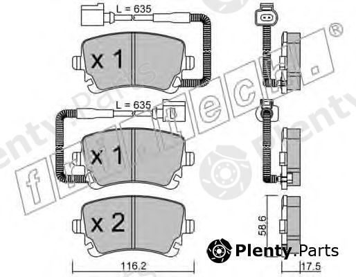  fri.tech. part 570.1 (5701) Brake Pad Set, disc brake