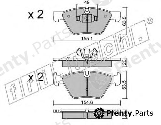  fri.tech. part 573.5 (5735) Brake Pad Set, disc brake