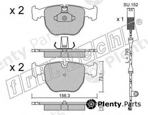  fri.tech. part 575.1W (5751W) Brake Pad Set, disc brake