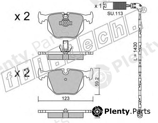  fri.tech. part 576.0W (5760W) Brake Pad Set, disc brake