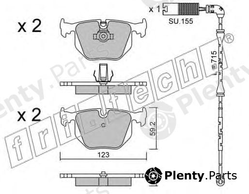  fri.tech. part 576.2W (5762W) Brake Pad Set, disc brake
