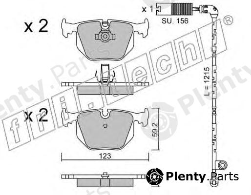  fri.tech. part 576.3W (5763W) Brake Pad Set, disc brake