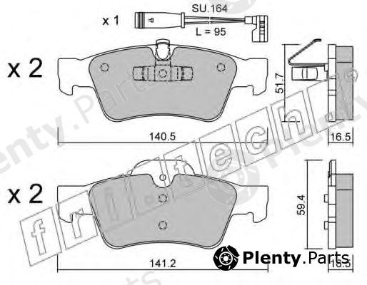  fri.tech. part 584.1W (5841W) Brake Pad Set, disc brake