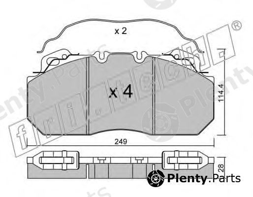  fri.tech. part 605.0 (6050) Brake Pad Set, disc brake