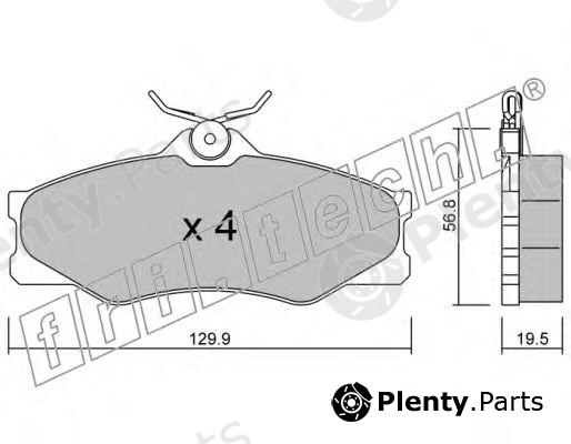  fri.tech. part 652.0 (6520) Brake Pad Set, disc brake