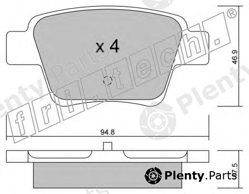  fri.tech. part 655.0 (6550) Brake Pad Set, disc brake