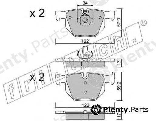  fri.tech. part 660.4 (6604) Brake Pad Set, disc brake