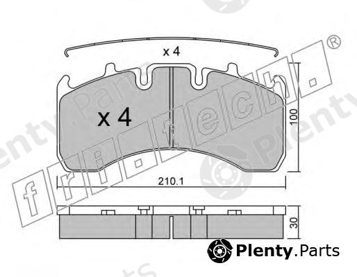  fri.tech. part 666.0 (6660) Brake Pad Set, disc brake