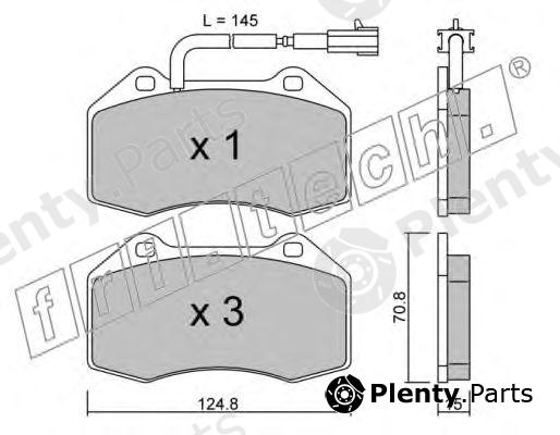  fri.tech. part 667.1 (6671) Brake Pad Set, disc brake