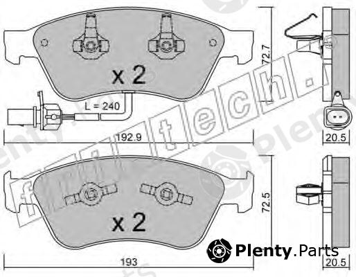 fri.tech. part 678.0 (6780) Brake Pad Set, disc brake