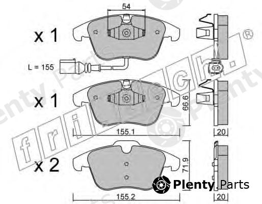  fri.tech. part 691.1 (6911) Brake Pad Set, disc brake