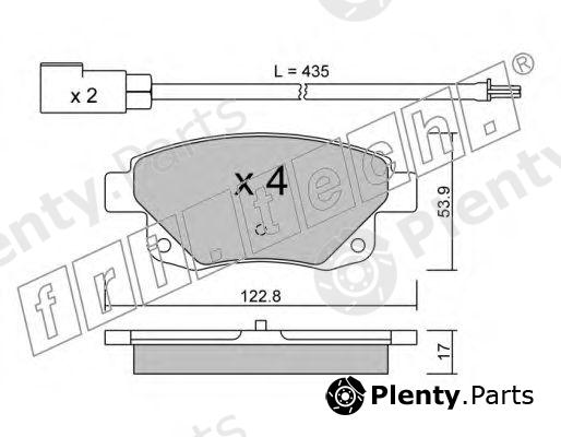  fri.tech. part 697.0 (6970) Brake Pad Set, disc brake
