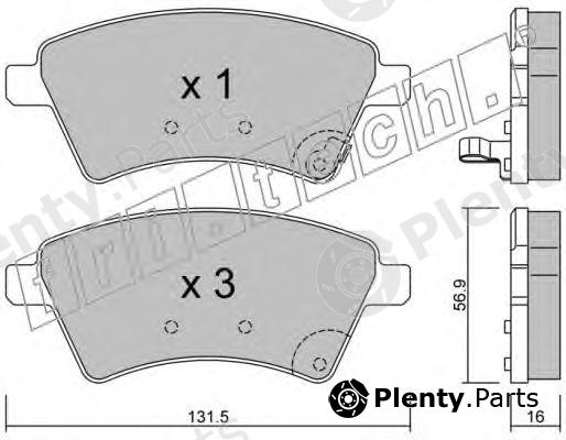 fri.tech. part 718.0 (7180) Brake Pad Set, disc brake