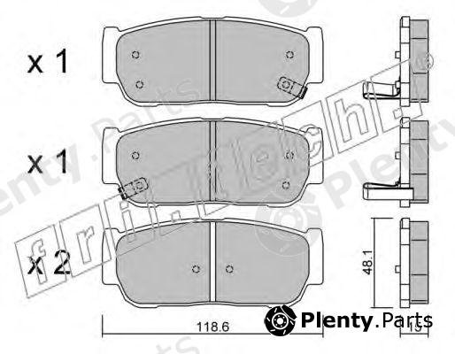  fri.tech. part 743.0 (7430) Brake Pad Set, disc brake