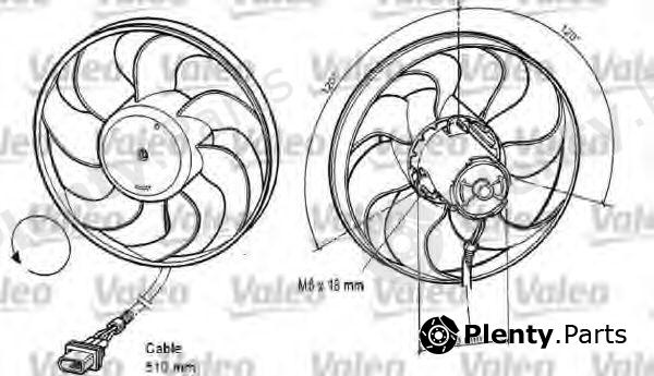 VALEO part 696042 Fan, radiator