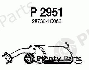  FENNO part P2951 End Silencer