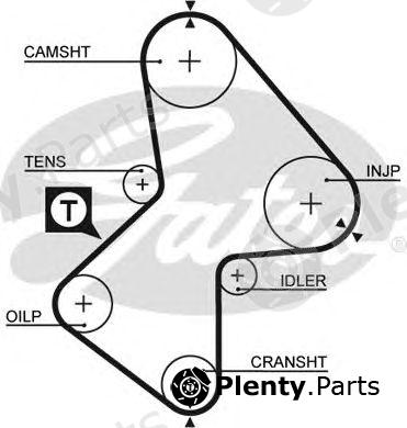  GATES part 5212XS Timing Belt