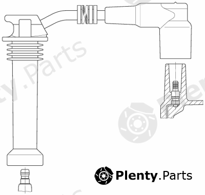  BREMI part 8A19E33 Ignition Cable