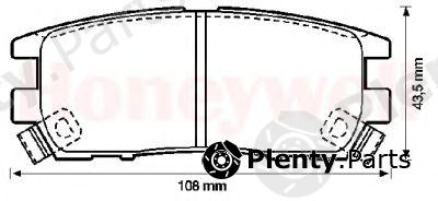  JURID part 572200J Brake Pad Set, disc brake