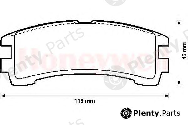 JURID part 572234J Brake Pad Set, disc brake