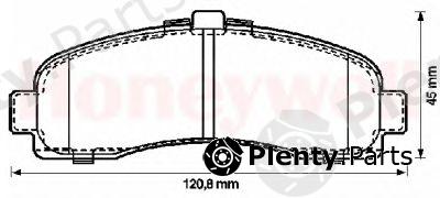  JURID part 572257J Brake Pad Set, disc brake