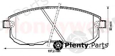  JURID part 572346J Brake Pad Set, disc brake
