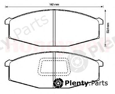  JURID part 572362J Brake Pad Set, disc brake