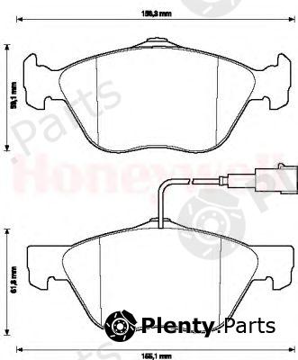  JURID part 571951J Brake Pad Set, disc brake