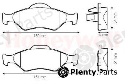  JURID part 571996J Brake Pad Set, disc brake
