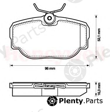  JURID part 573067J Brake Pad Set, disc brake
