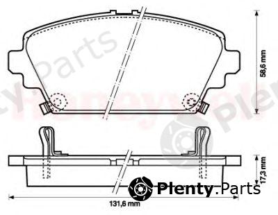  JURID part 572429J-AS (572429JAS) Brake Pad Set, disc brake