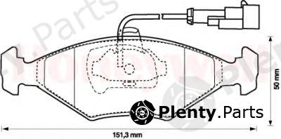  JURID part 573109J Brake Pad Set, disc brake