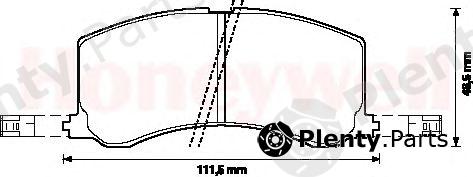  JURID part 572399J Brake Pad Set, disc brake