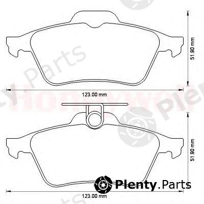  JURID part 573186J Brake Pad Set, disc brake