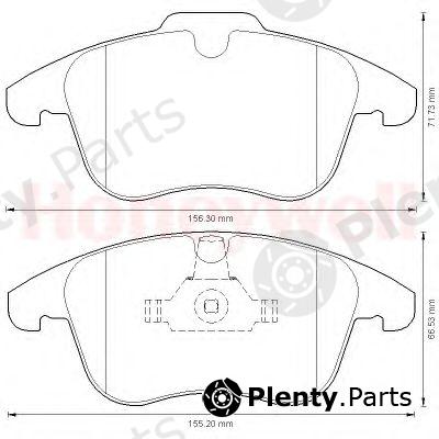  JURID part 573201J-AS (573201JAS) Brake Pad Set, disc brake