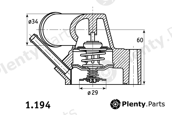  BEHR THERMOT-TRONIK part 1.194.92 (119492) Thermostat, coolant
