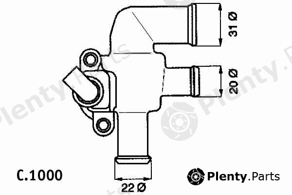  BEHR THERMOT-TRONIK part C.1000.90 (C100090) Thermostat, coolant