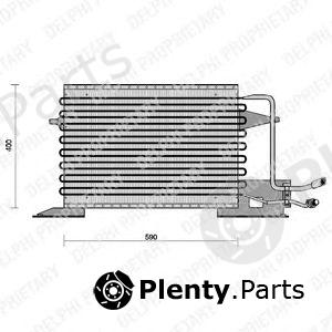  DELPHI part TSP0225028 Condenser, air conditioning