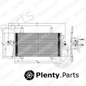 DELPHI part TSP0225535 Condenser, air conditioning