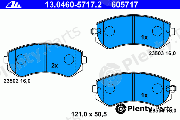  ATE part 13.0460-5717.2 (13046057172) Brake Pad Set, disc brake